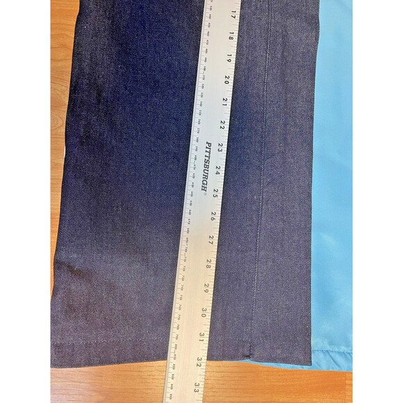 Navy Blue Kimono Jacket with Wave Design - Picture 11 of 12